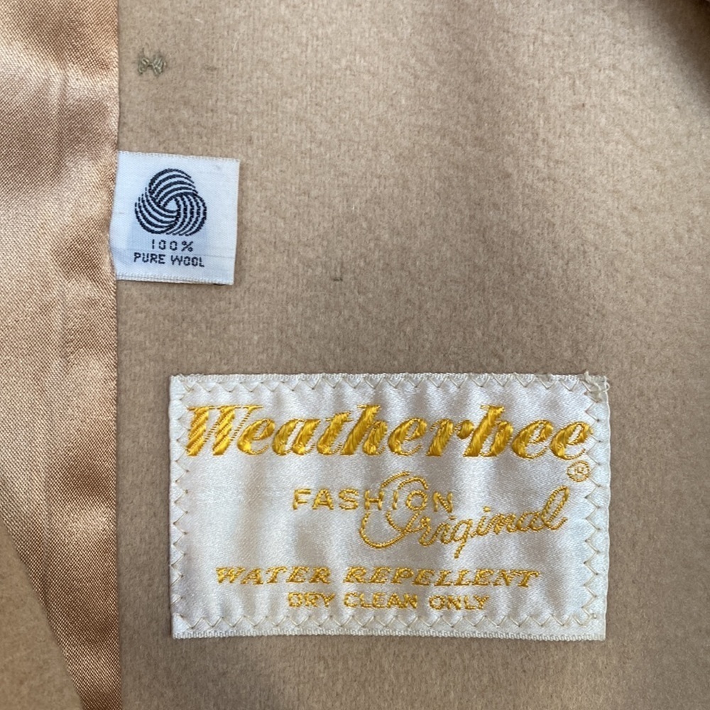Vintage Weatherbee Wool Tan Pea Coat - Picture 7 of 7